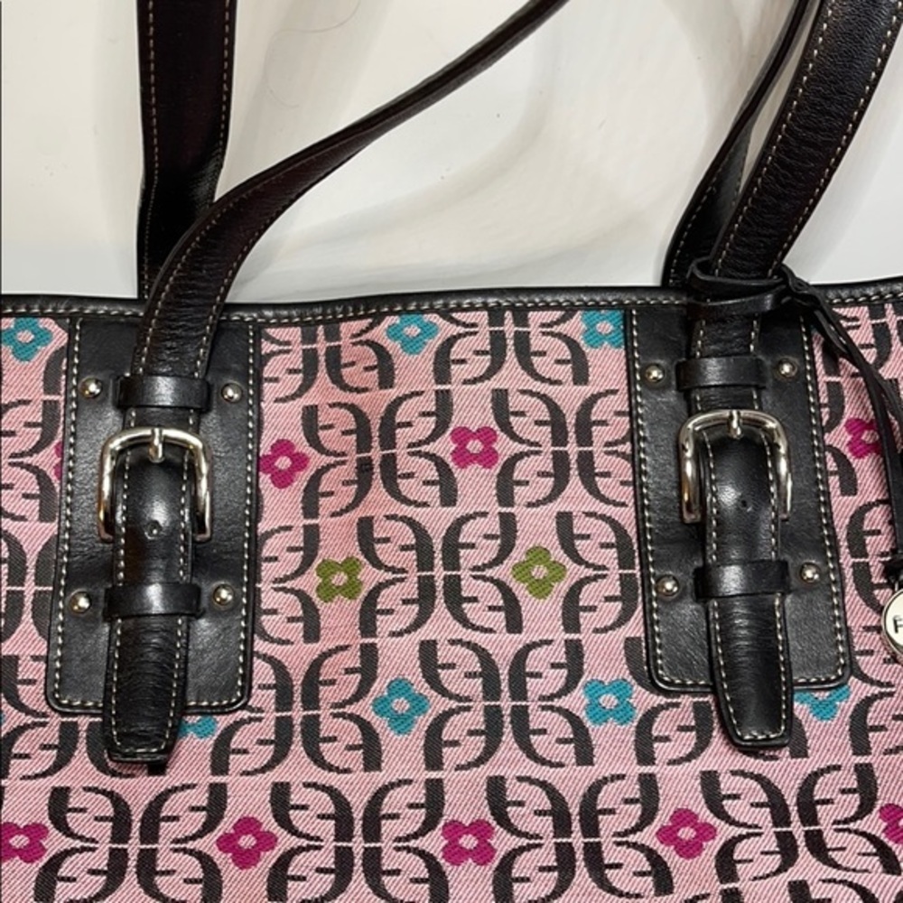 Fossil Tote In F Signature Print And Leath - image 3